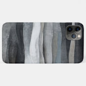 Abstrakt Gray Waves Art Case-Mate iPhone Hülle (Rückseite (Horizontal))