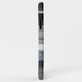 Abstrakt Gray Waves Art Case-Mate iPhone Hülle (Hinten/Rechts)