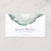 Abstrakt Green Agate Schmuckdesigner Visitenkarte (Vorderseite)