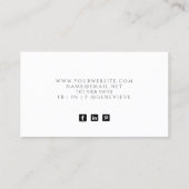 Abstrakt Green Agate Schmuckdesigner Visitenkarte (Rückseite)