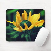 Abstrakt Green Black Mit Augen Susan Blume Art Mousepad (Mit Mouse)