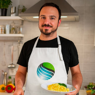 Abstrakt Green Blue Globe Schürze