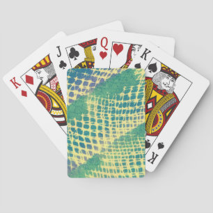 Abstrakt-Green-Blue-Lila-Muster-Kartenspiel Spielkarten