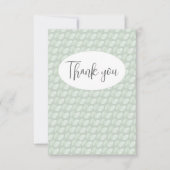 Abstrakt Green Flat Dankeschön-Karte Dankeskarte (Vorderseite)