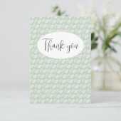 Abstrakt Green Flat Dankeschön-Karte Dankeskarte (Stehend Vorderseite)