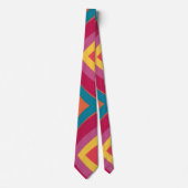 Abstrakt Groovy Neck Tie Krawatte (Vorderseite)