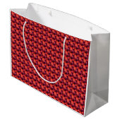 Abstrakt Große Geschenktüte (Rückseite Schrägansicht)