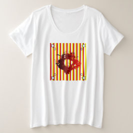 Abstrakt Große Größe T-Shirt