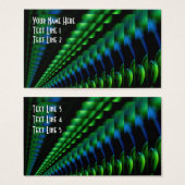 Abstrakt-grün-blaues Schwarz-Design (Vorne & Hinten)