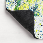 Abstrakt grün, gelb und blau mousepad (Ecke)