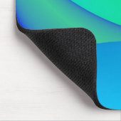 Abstrakt grün, schwarz und blau mousepad (Ecke)