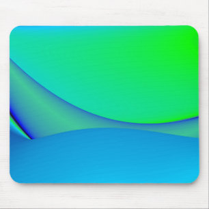 Abstrakt grün, schwarz und blau mousepad