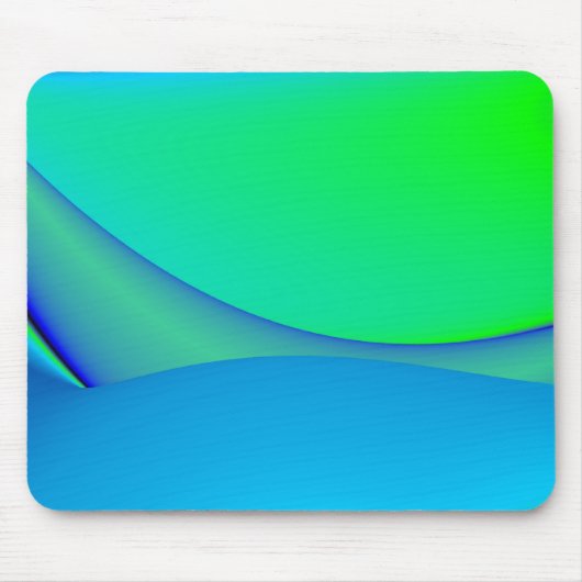 Abstrakt grün, schwarz und blau mousepad (Vorne)