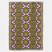 Abstrakt grün und rosa decke (Vorderseite Vertikal)