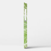 Abstrakt grüne Blüte, nahtloser Hintergrund. Case-Mate iPhone Hülle (Rückseite / Links)