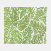 Abstrakt grüne Blüte, nahtloser Hintergrund. Fleecedecke (Vorderseite (Horizontal))