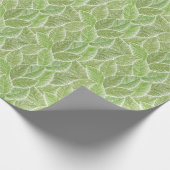 Abstrakt grüne Blüte, nahtloser Hintergrund. Geschenkpapier (Ecke)