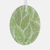 Abstrakt grüne Blüte, nahtloser Hintergrund. Ornament Aus Glas (Vorderseite Rechts)