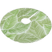 Abstrakt grüne Blüte, nahtloser Hintergrund. Polyester Weihnachtsbaumdecke (Schrägansicht)