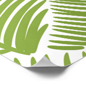 Abstrakt grüne Blüte, nahtloser Hintergrund. Poster (Ecke)