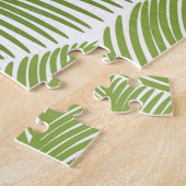 Abstrakt grüne Blüte, nahtloser Hintergrund. Puzzle (Seite)