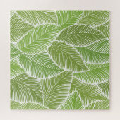 Abstrakt grüne Blüte, nahtloser Hintergrund. Puzzle (Horizontal)