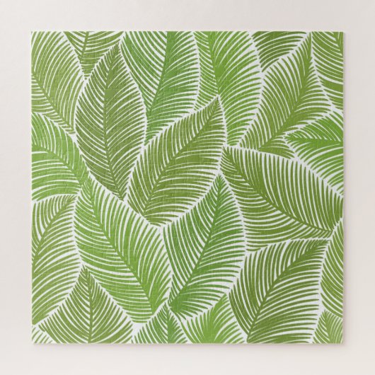 Abstrakt grüne Blüte, nahtloser Hintergrund. Puzzle (Vertikal)