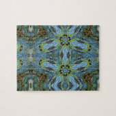 Abstrakt-grünes Puzzle (Horizontal)