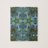 Abstrakt-grünes Puzzle (Vertikal)