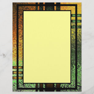 Abstrakt Grunge Gerahmt Letterhead