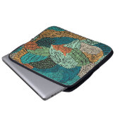 Abstrakt Grunge: Nahtloses Muster. Laptopschutzhülle (Vorne Knopf)