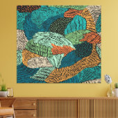 Abstrakt Grunge: Nahtloses Muster. Leinwanddruck (Insitu (Wohnzimmer))