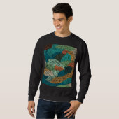 Abstrakt Grunge: Nahtloses Muster. Sweatshirt (Vorne ganz)