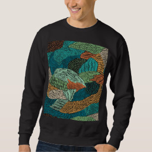 Abstrakt Grunge: Nahtloses Muster. Sweatshirt