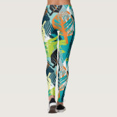Abstrakt Grunge: Rough Seamless Surface. Leggings (Rückseite)