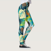 Abstrakt Grunge: Rough Seamless Surface. Leggings (Rechts)