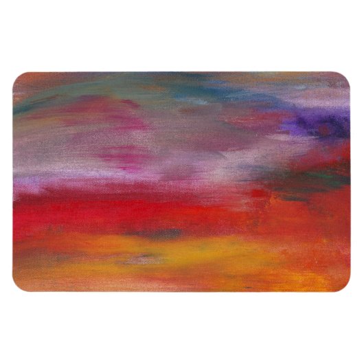 Abstrakt - Guash & Acrylic - Angenehme Träume Magnet (Horizontal)