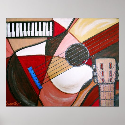 ABSTRAKT GUITAR POSTER (Vorne)