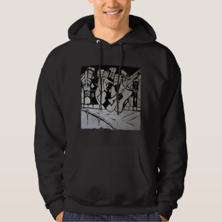 ABSTRAKT GUITARIST SCHWARZ-WEISS HOODIE