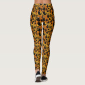 Abstrakt Halloween Leggings (Rückseite)