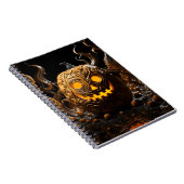 Abstrakt Halloween Orange Keramik Pumpkin Notizblock (Rechte Seite)