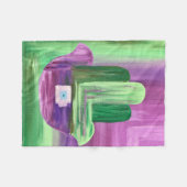 Abstrakt Hamsa Fleece Blanket (Vorderseite (Horizontal))