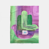 Abstrakt Hamsa Fleece Blanket (Vorderseite)