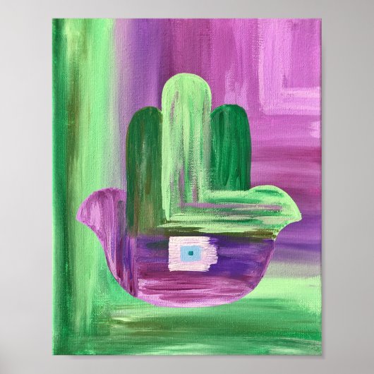 Abstrakt Hamsa Poster (Vorne)