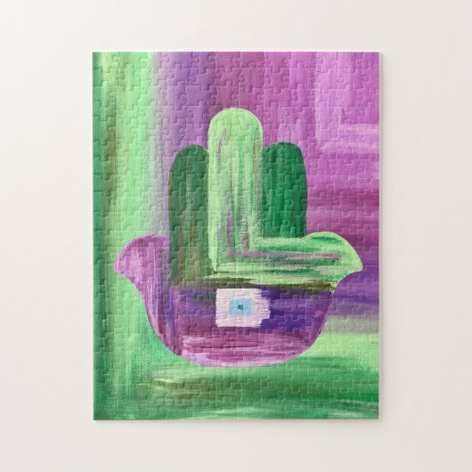 Abstrakt Hamsa Puzzle (Vertikal)