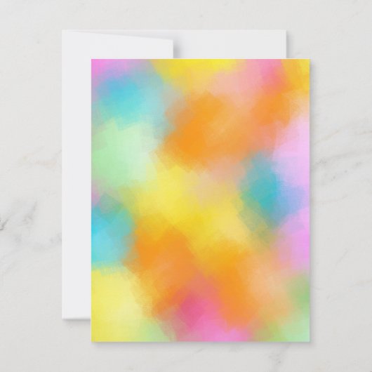 Abstrakt Handgeschriebenes Monogramm in benutzerde Mitteilungskarte (Rückseite)