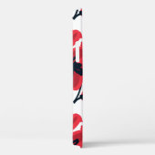 Abstrakt handgezeichnete rote Blume nahtlos Muster Case-Mate iPhone Hülle (Rückseite / Rechts)