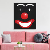 Abstrakt Happy Face Clown Leinwanddruck (Insitu (Wohnzimmer))