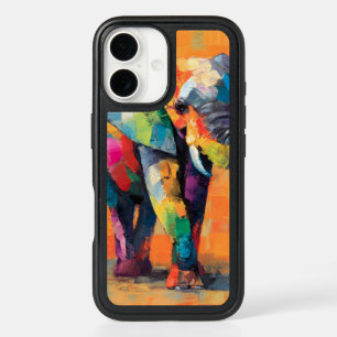 Abstrakt Happy Rainbow Elephant