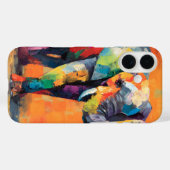 Abstrakt Happy Rainbow Elephant Case-Mate iPhone Hülle (Rückseite (Horizontal))